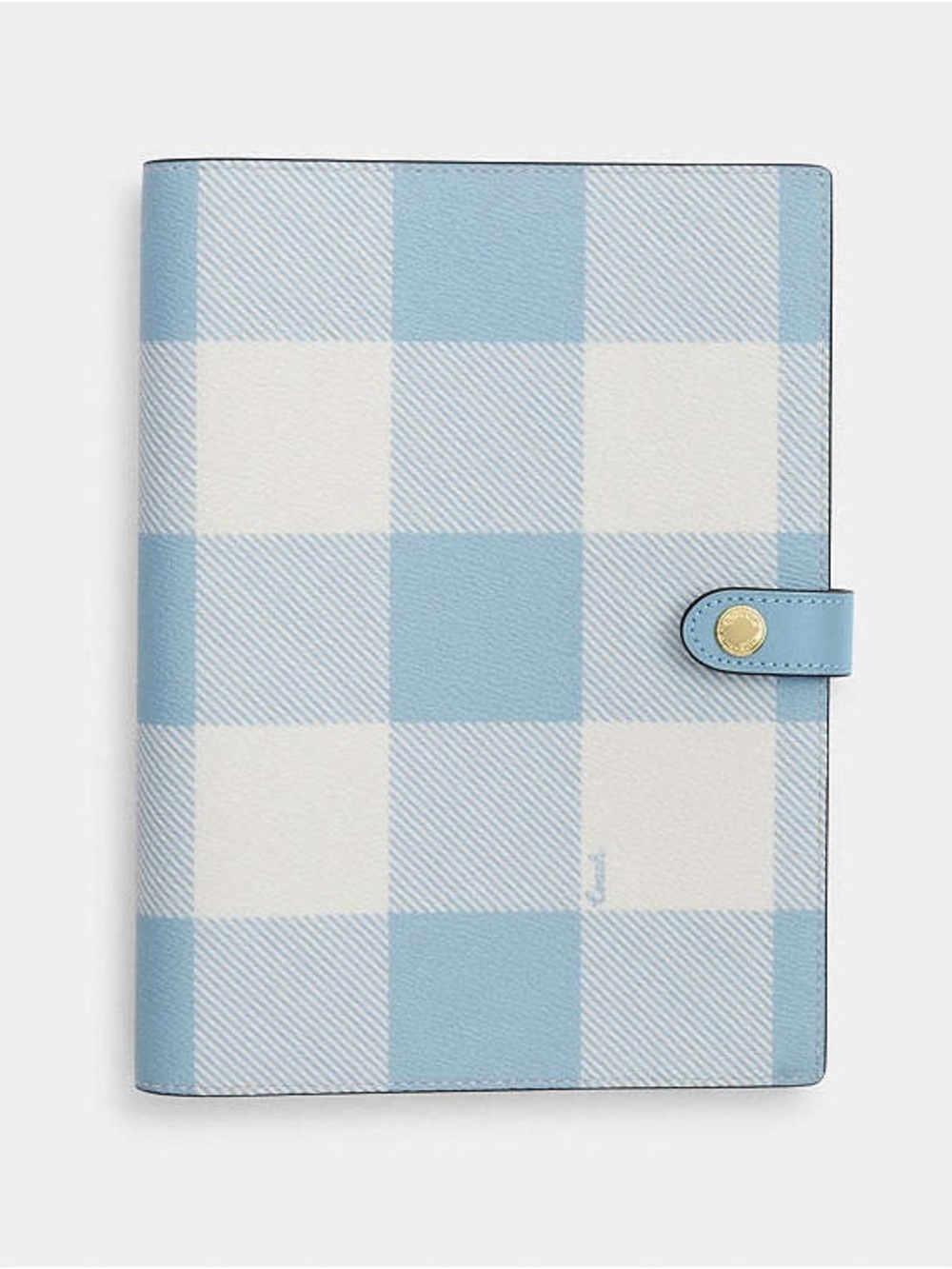 🩵COACH~Notebook With Gingham Print
